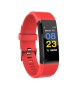 115plus Bluetooth Smart Watch Heart Rate Blood Pressure Monitor Fitness Tracker Bracelet, Red