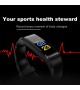 115plus Bluetooth Smart Watch Heart Rate Blood Pressure Monitor Fitness Tracker Bracelet, Red